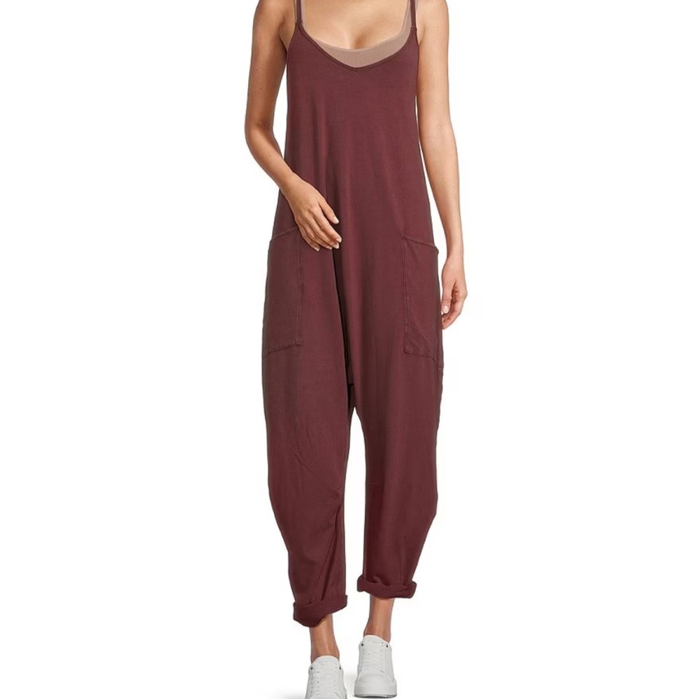 Free People Movement Hot Shot Onesie - Pomegranate  (M)